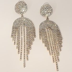 Stunning Rhinestone Dangle Earrings